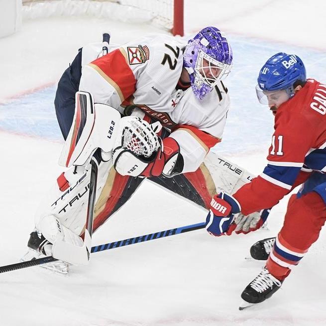 Bobrovsky makes 21 saves, Panthers end road trip with 5-1 win over Canadiens